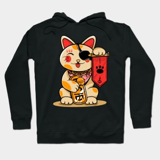 Lucky Cat Pirates (Maneki Neko) Hoodie